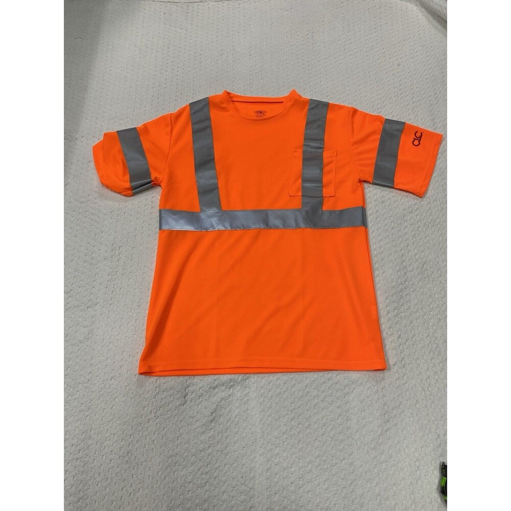 CLC HVG High Visibility Reflective Safety Shirt Orange Size Medium